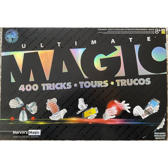 Marvin's Ultimate 400 Magic Tricks Illusions with Magical Bag MMB5734 8+ Adult
